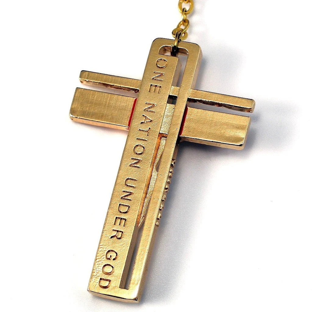 The USA Rosary in Gold Finish with 50 States Beads - Image 3